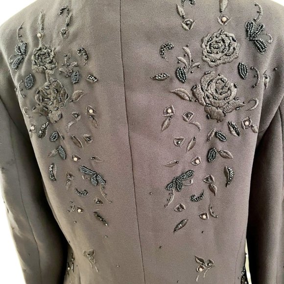Vintage John Meyer of Norwich Beaded Jacket / Blazer Size 8 - Picture 5 of 9